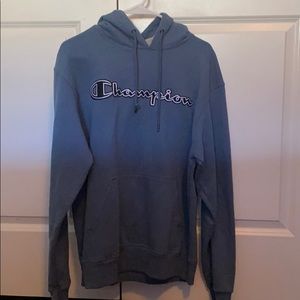 super cute blue champion hoodie